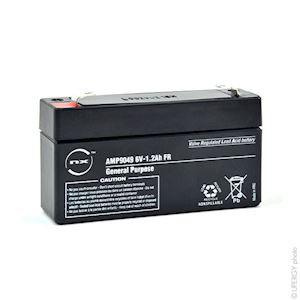 ENIX ENERGIES Batterie plomb agm nx 1.2-6 general purpose fr 6v 1.2ah f4.8 AMP9049
