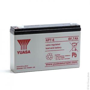 ENIX ENERGIES Batterie plomb agm yuasa np7-6 6v 7ah f4.8 (batterie) AMP9222