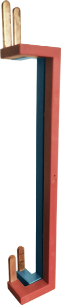 Photo Peigne vertical pour ID haut/haut, alim par le haut Dimensions (L x l x P) : 148 x 52 x 38 mm | Ref : 19073