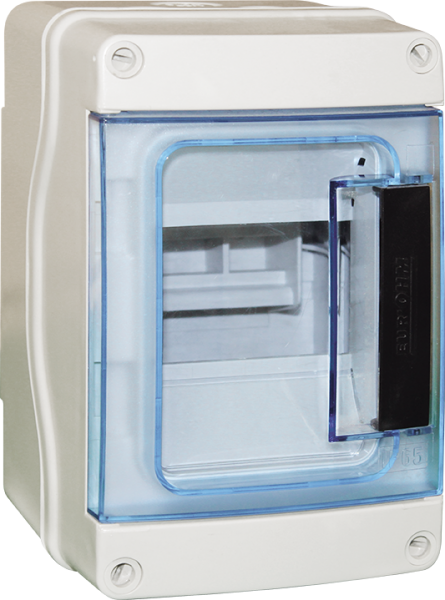 Photo Coffret 4 modules IP65 opercules | Ref : 19111