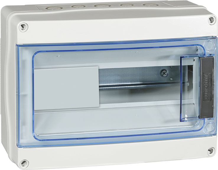 Photo Coffret 12 modules IP65 opercules | Ref : 19114