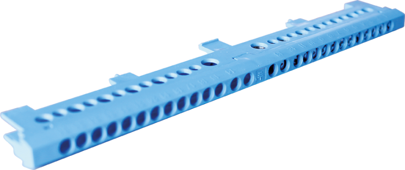 Photo Bornier IP2X neutre 13 trous | Ref : 19141