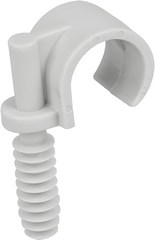 Photo Clips de tube diam 25+cheville | Ref : 43437