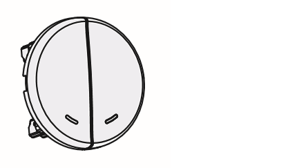 Photo COMETE Double Bouton Poussoir lumineux SILVER | Ref : 61314