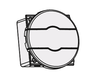 Photo COMETE Bouton Poussoir VR Monte/Descente SILVER | Ref : 61324