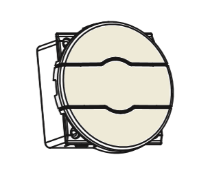 Photo COMETE Bouton Poussoir VR Monte/Descente TITANE | Ref : 61524