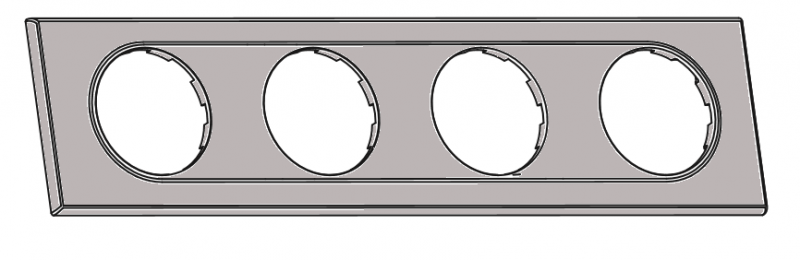 Photo COMETE Plaque 4 postes SPIRIT | Ref : 62169