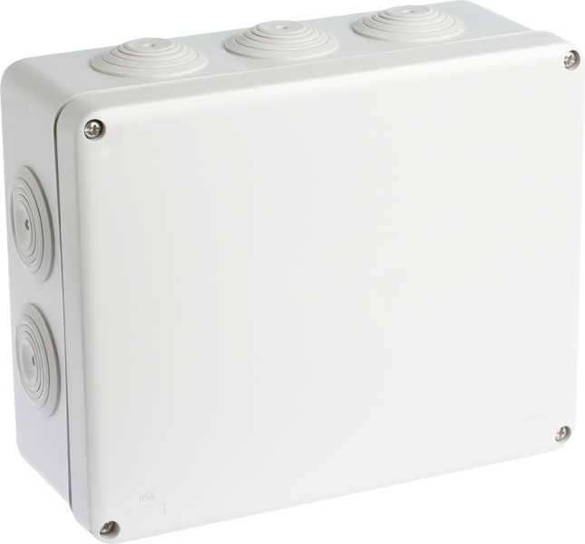 Photo Boite de dérivation IP55 220X170X85mm Vis 1/4 tour- Membranes étagées - 12 entrées- 960° | Ref : 50008