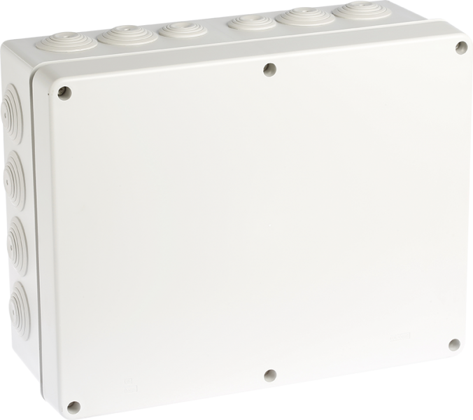 Photo Boite de dérivation IP55 320x240x120mm - Vis 1/4 tour- Membranes étagées - 24 entrées- 960° | Ref : 50010