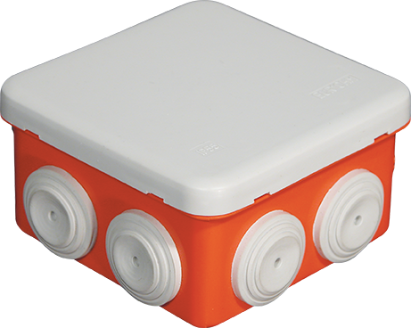 Photo Bte rouge IP55 80x80x45 - 960° | Ref : 50103