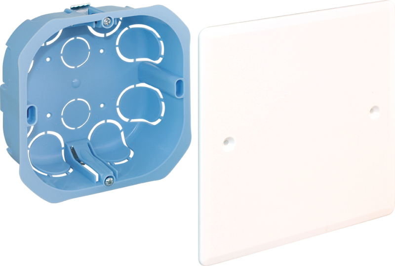 Photo Boite de drivation encastre 100x100x40mm pour cloisons sches | Ref : 51002