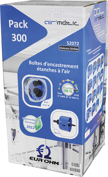 Photo Pack 300 btes AIR'metic d67 p40 + scie cl. | Ref : 52072