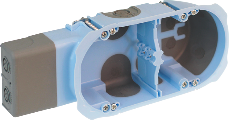 Photo Boite placo 2 poste p40 pour micromodules | Ref : 52093