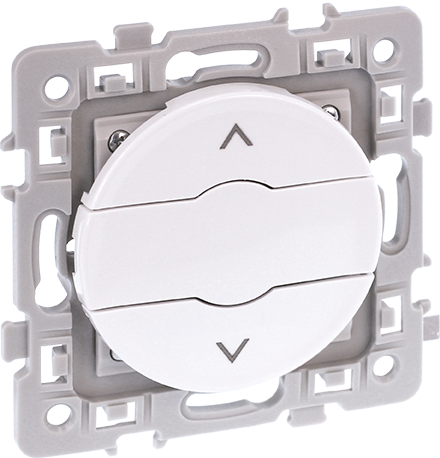 Photo SQUARE Poussoir volet roulant 2 positions monte/descente  blanc | Ref : 60224