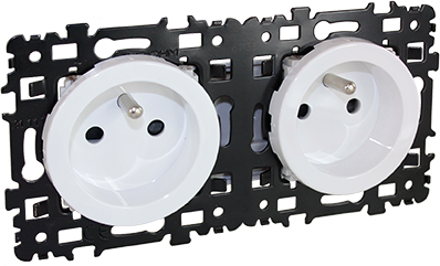 Photo SQUARE PC Double 2P+T pr�cab. BLC | Ref : 60263