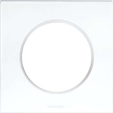 Photo SQUARE Plaque d\'habillage 1 poste blanc | Ref : 60295