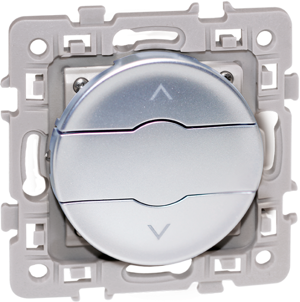 Photo SQUARE inter VR 3 boutons SILVER | Ref : 60423