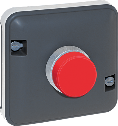 Photo OXXO Voyant rouge compos GRIS IP55 | Ref : 60847