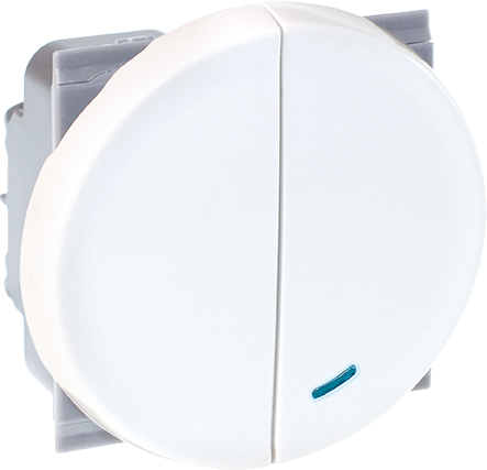 Photo COMETE Bouton Poussoir lum + Bouton Poussoir BLC | Ref : 61115
