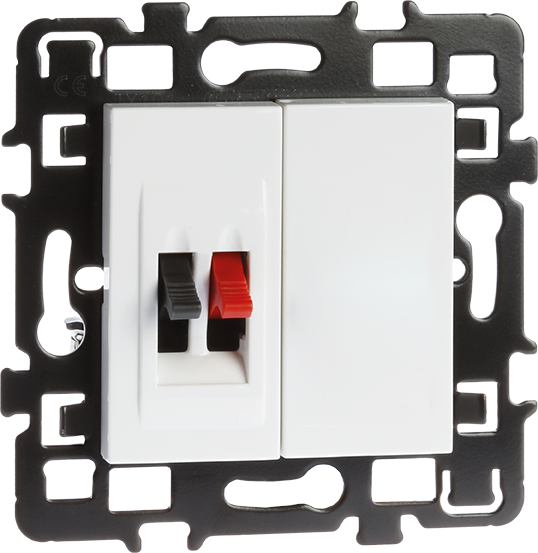 Photo ESPRIT Prise haut-parleur simple  blanc | Ref : 61874