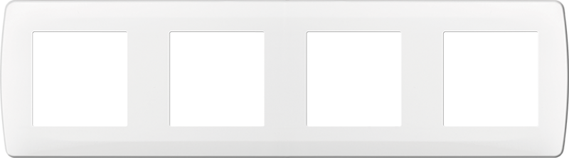 Photo ESPRIT Plaque 4postes entraxe 71mm  blanc | Ref : 61899