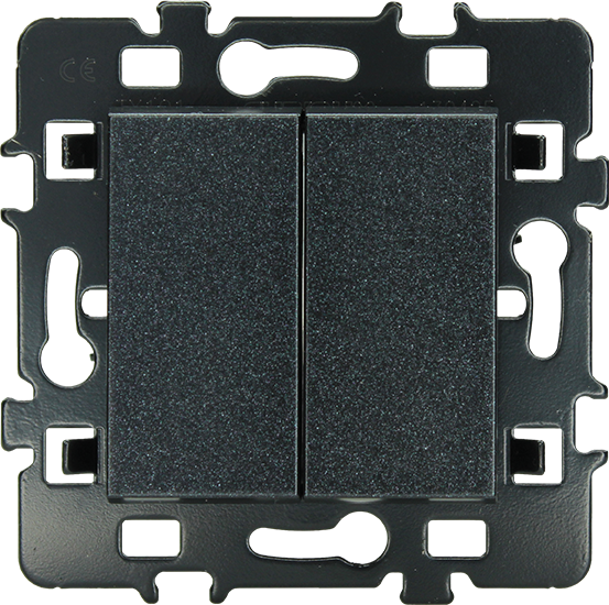 Photo Double Va et  vient anthracite | Ref : 61910