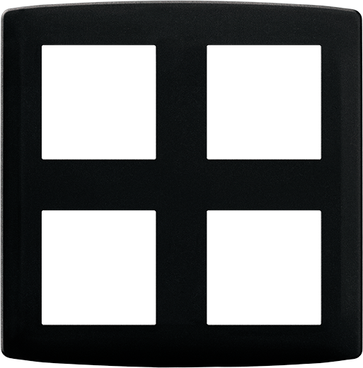 Photo ESPRIT Plaque 2x2 postes anthracite | Ref : 61986