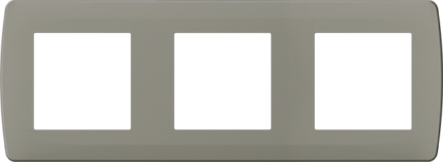 Photo Plaque taupe 3 postes | Ref : 61992