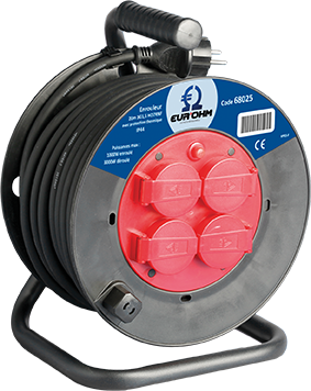 Photo Enrouleur tanche IP44 3x1.5mm  25m | Ref : 68025