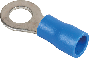 Photo Cosse ronde 5mm pour fil 1.5 � 2.5mm� bleue | Ref : 70315