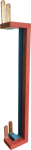 EUROHM Peigne vertical pour id haut/haut, alim par le haut dimensions (l x l x p) : 148 x 52 x 38 mm 19073