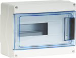 EUROHM Coffret 12 mod. 1r ip 65 lisse 19124