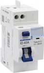 EUROHM Interrupteur diff�rentiel 40a 1p+n 30ma connexion haut/haut cxion rapide classe a  nf 23540