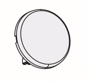 EUROHM Comete bouton poussoir silver  ouverture (contact nf) 61304