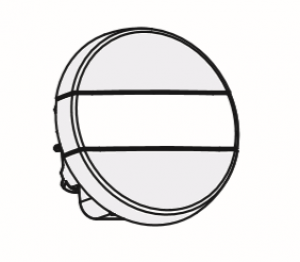 EUROHM Comete bouton poussoir porte-etiquette silver 61306