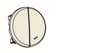 EUROHM Comete bouton poussoir lum + bouton poussoir titane 61515