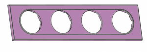 EUROHM Comete plaque 4 postes julia  61489