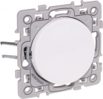 EUROHM Square poussoir 10a blanc  griffes 60208