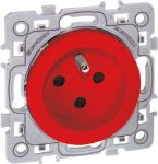 EUROHM Square prise 2p+t rouge dtrompe 60262