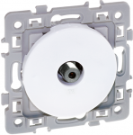 EUROHM Square prise tv avec griffes blanc 60267