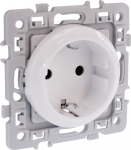 EUROHM Square  prise 2p+t schuko blanc 60277