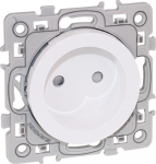 EUROHM Square prise 2p blanc  griffes 60282