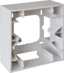 EUROHM Square cadre saillie 1 poste blanc 60291