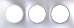 EUROHM Square plaq silver 3p entr.71mm 60498