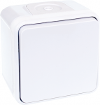 EUROHM Oxxo va et vient blanc saillie tanche ip55 60810