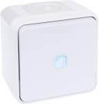EUROHM Oxxo va et vient lumineux blanc saillie ip55 60811