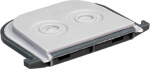 EUROHM Passe-fil 2 entres gris 60871