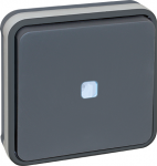 EUROHM Oxxo va et vient lumineux gris encastre ip55 60881