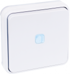 EUROHM Oxxo bouton poussoir lumineux blanc encastre ip55 60892