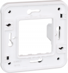 EUROHM Oxxo cadre adaptateur blanc pour installation en encastr� des m�canismes composables oxxo  voyant. arret d\'urgence et interrupteur � clef exclusivement 60897